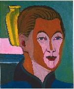 Ernst Ludwig Kirchner Head of the painter painting